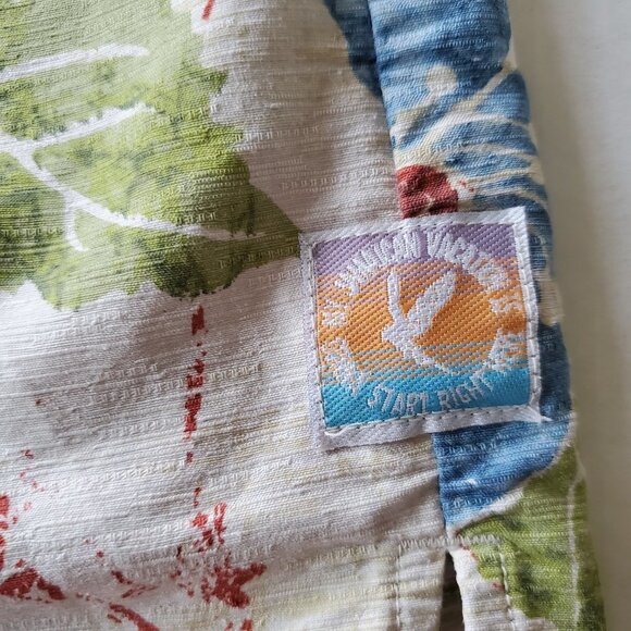 It's 5 O'Clock Somewhere Aloha 100% Silk Button Down Large Shirt Unisex - Picture 8 of 15